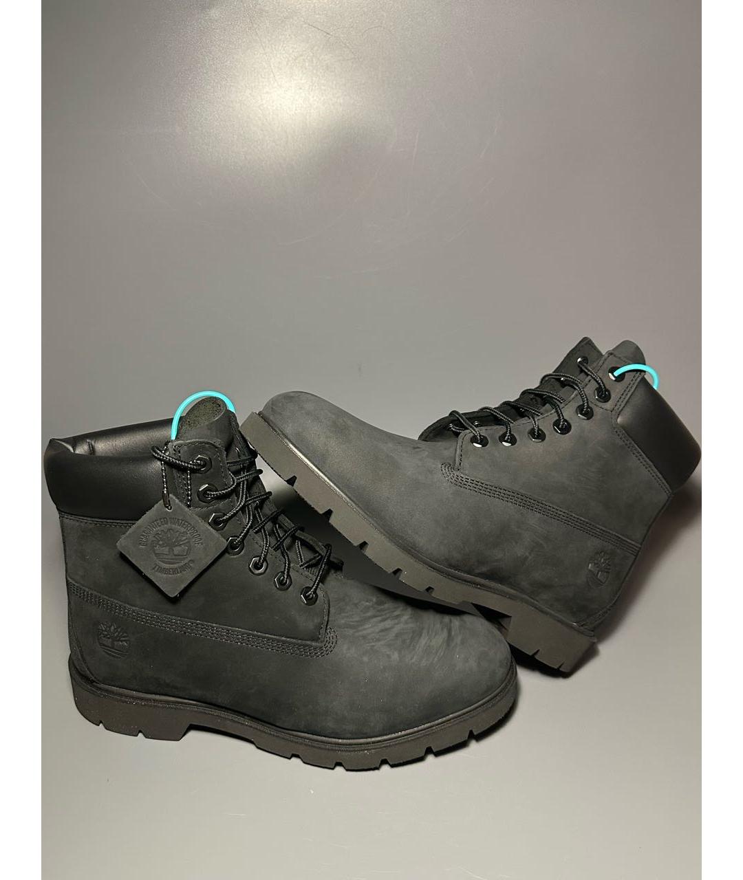 TIMBERLAND Черные нубуковые высокие ботинки, фото 6