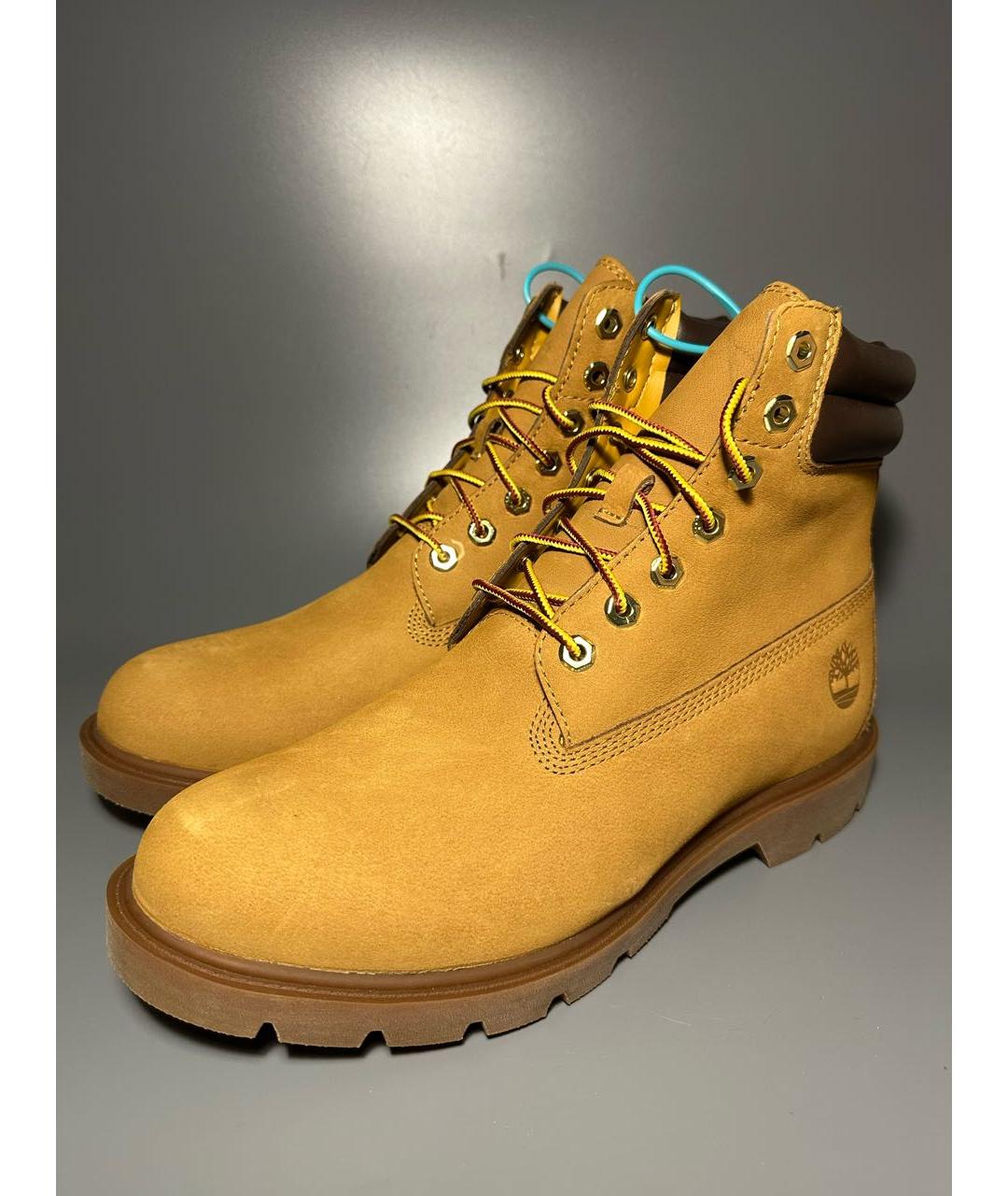 TIMBERLAND Оранжевое нубуковые высокие ботинки, фото 6