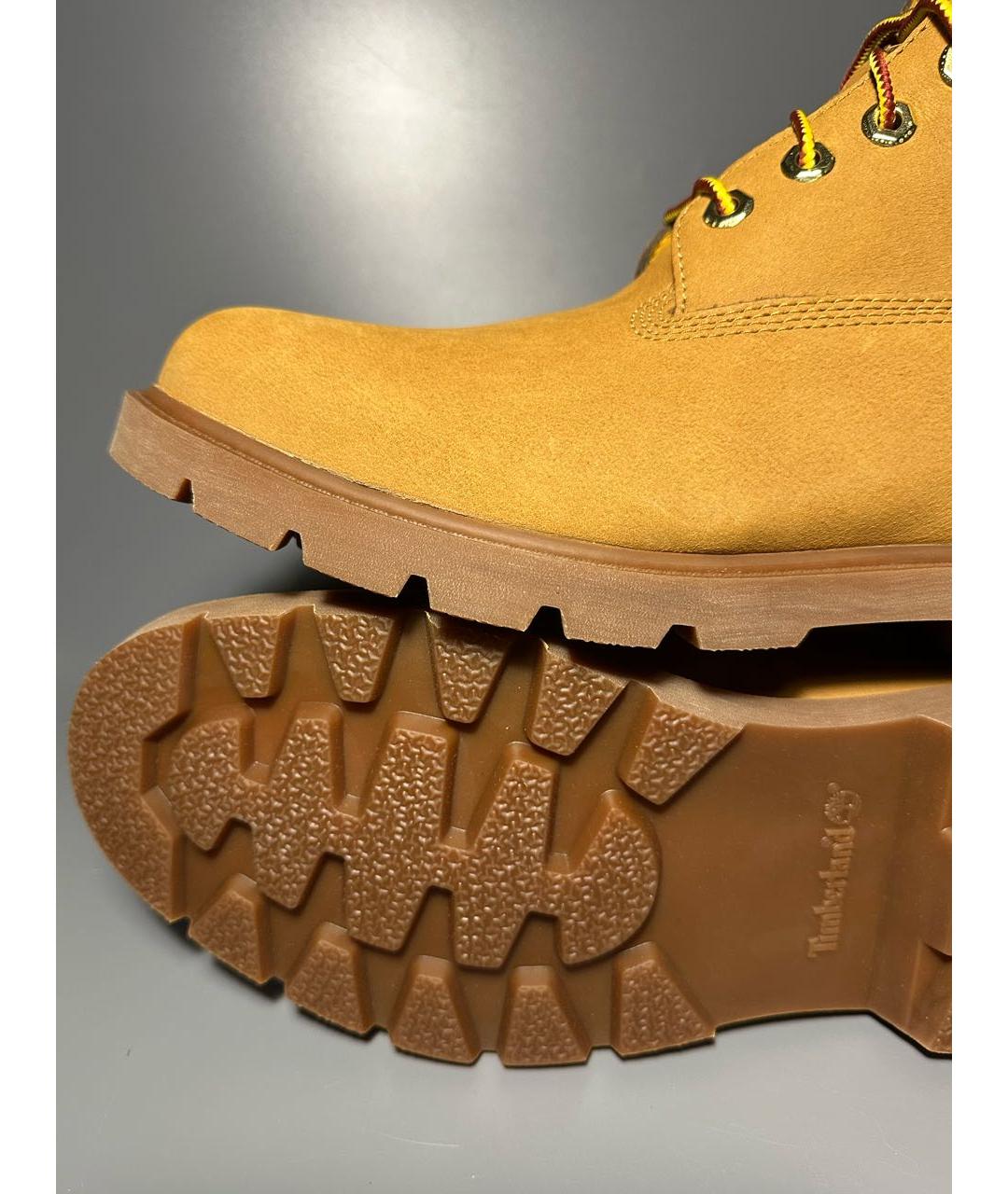 TIMBERLAND Оранжевое нубуковые высокие ботинки, фото 8