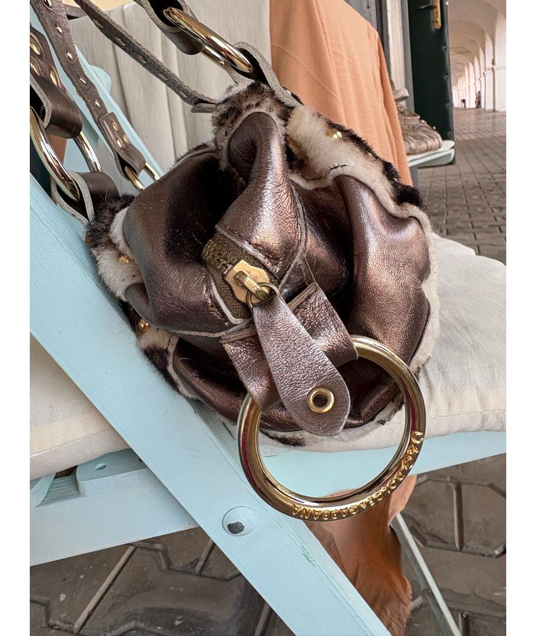 DOLCE&GABBANA Мульти меховая сумка через плечо, фото 3