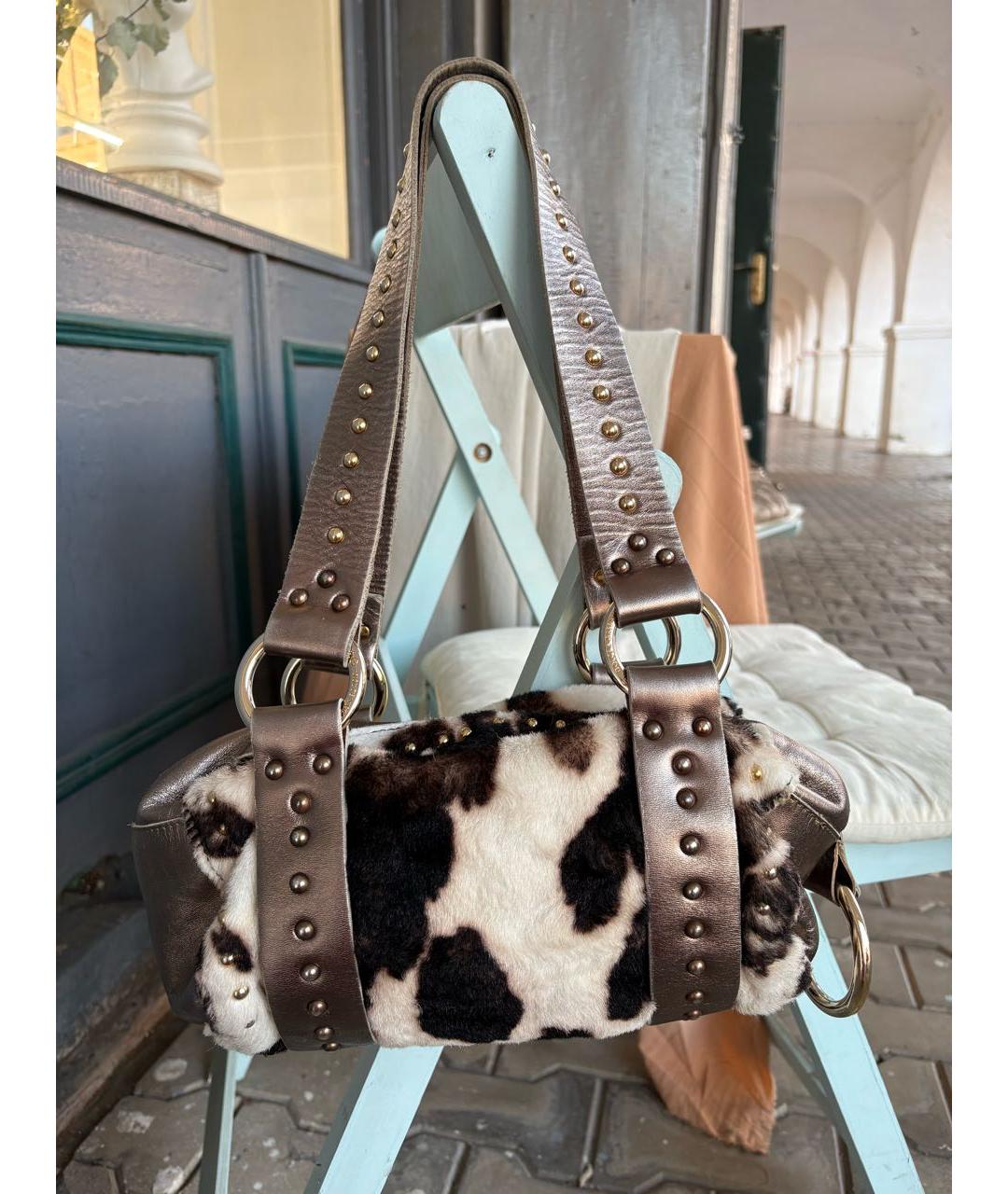 DOLCE&GABBANA Мульти меховая сумка через плечо, фото 5