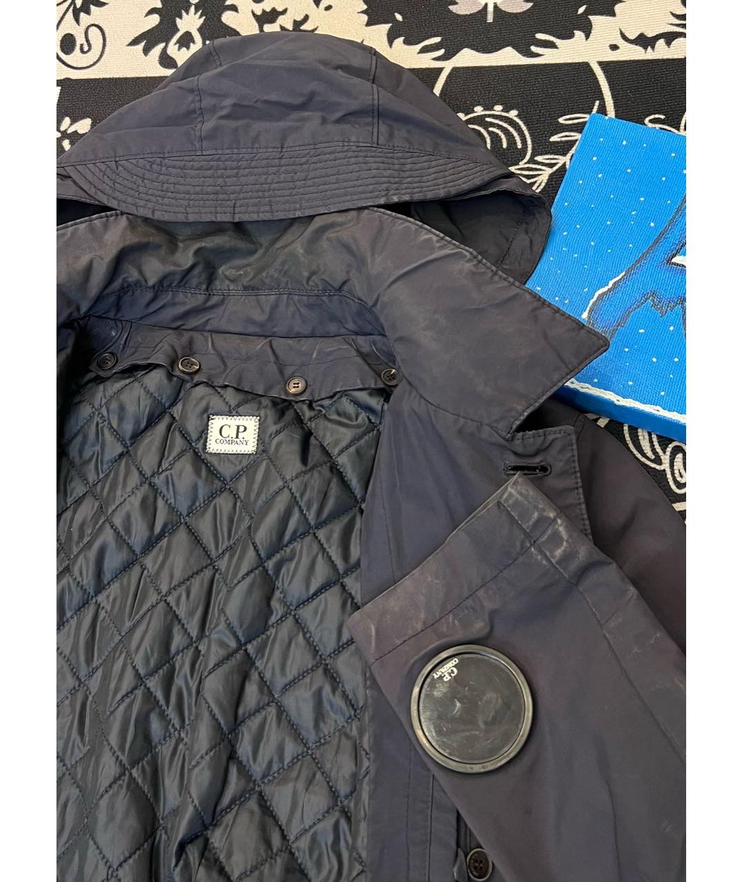 CP COMPANY Темно-синий тренч / плащ, фото 2