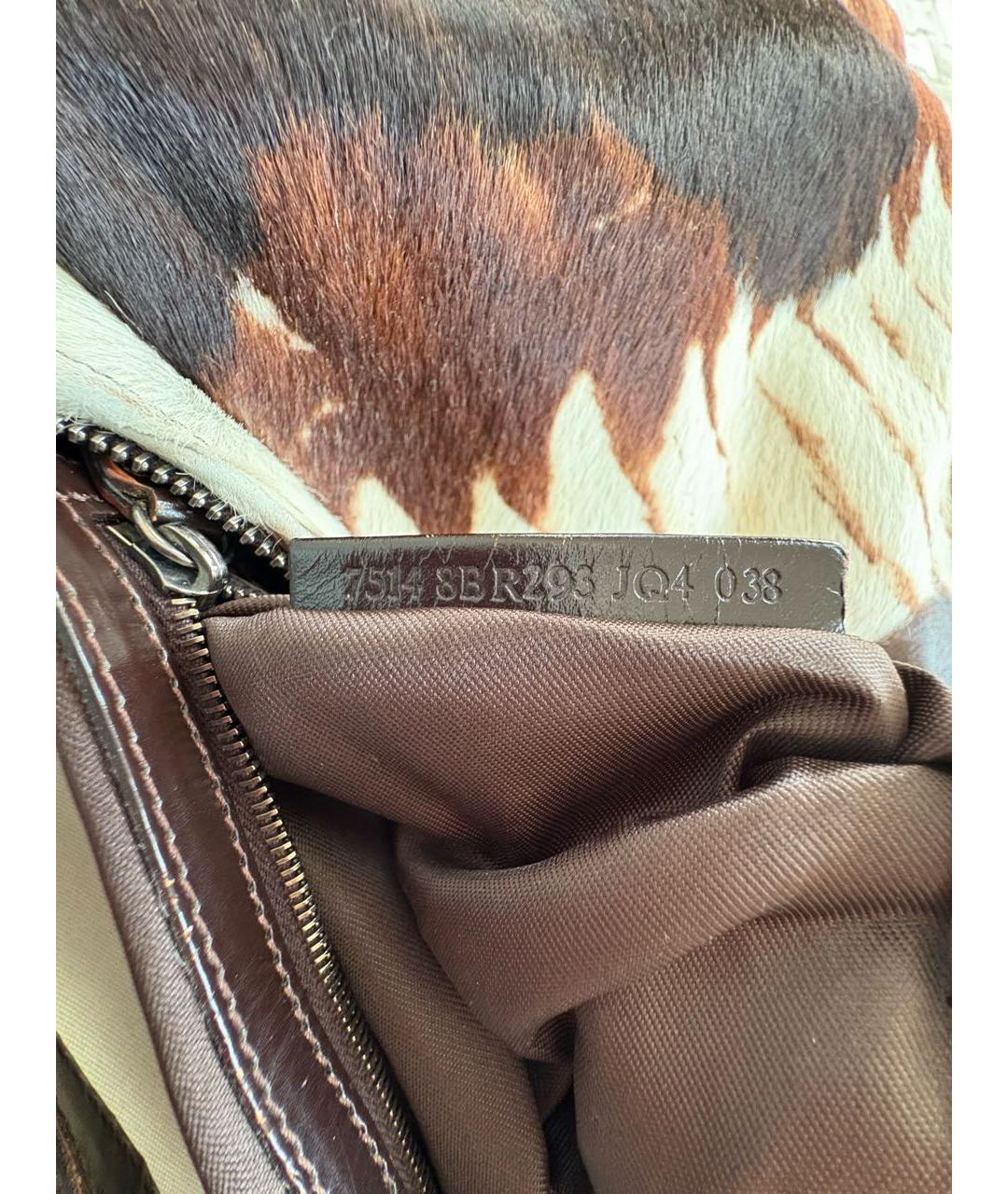 FENDI Белая меховая сумка с короткими ручками, фото 7