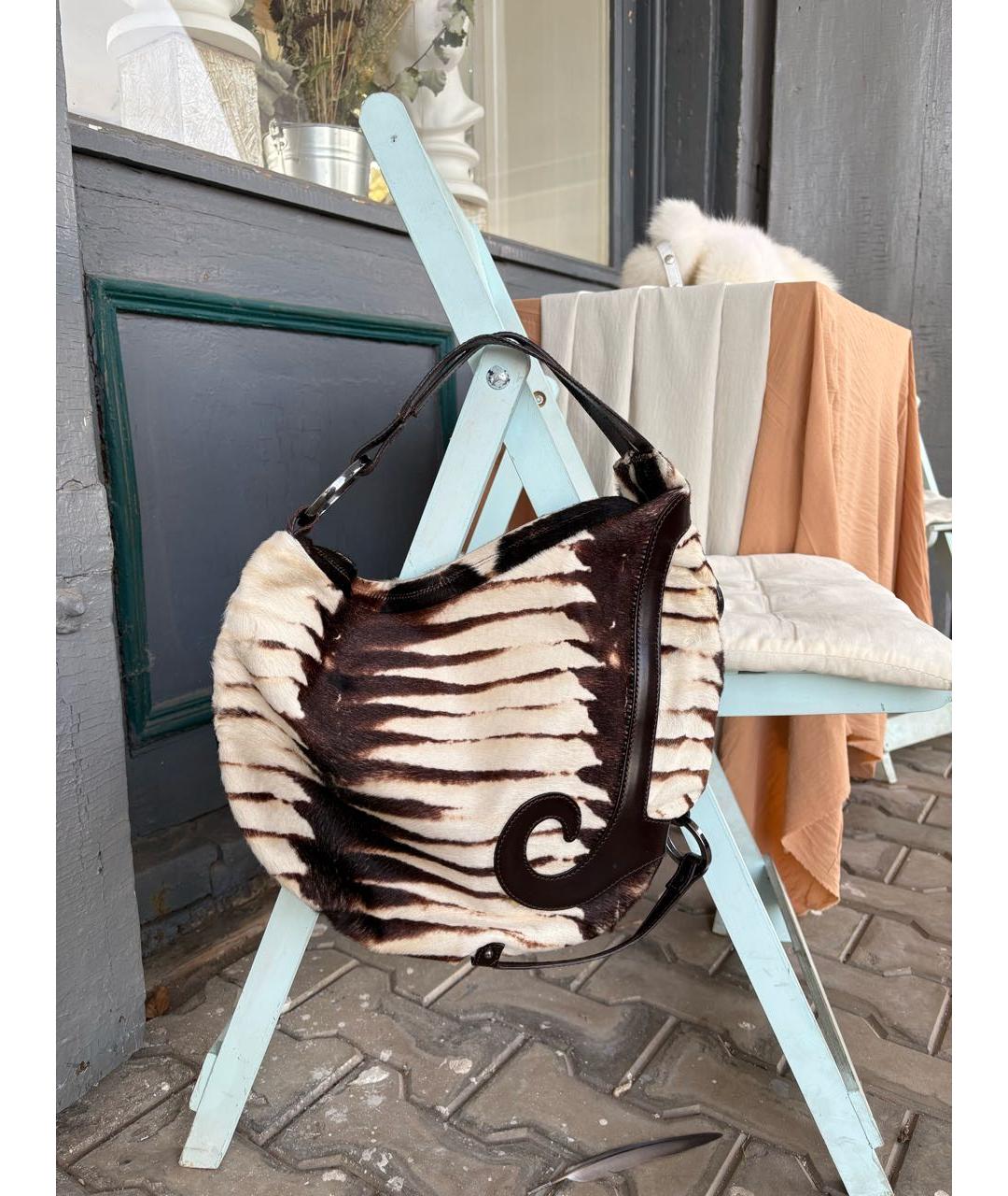 FENDI Белая меховая сумка с короткими ручками, фото 9