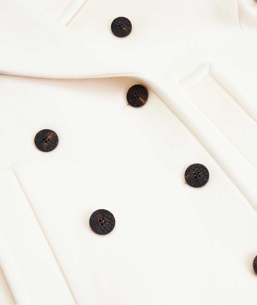 JACQUEMUS Белое шерстяное пальто, фото 5