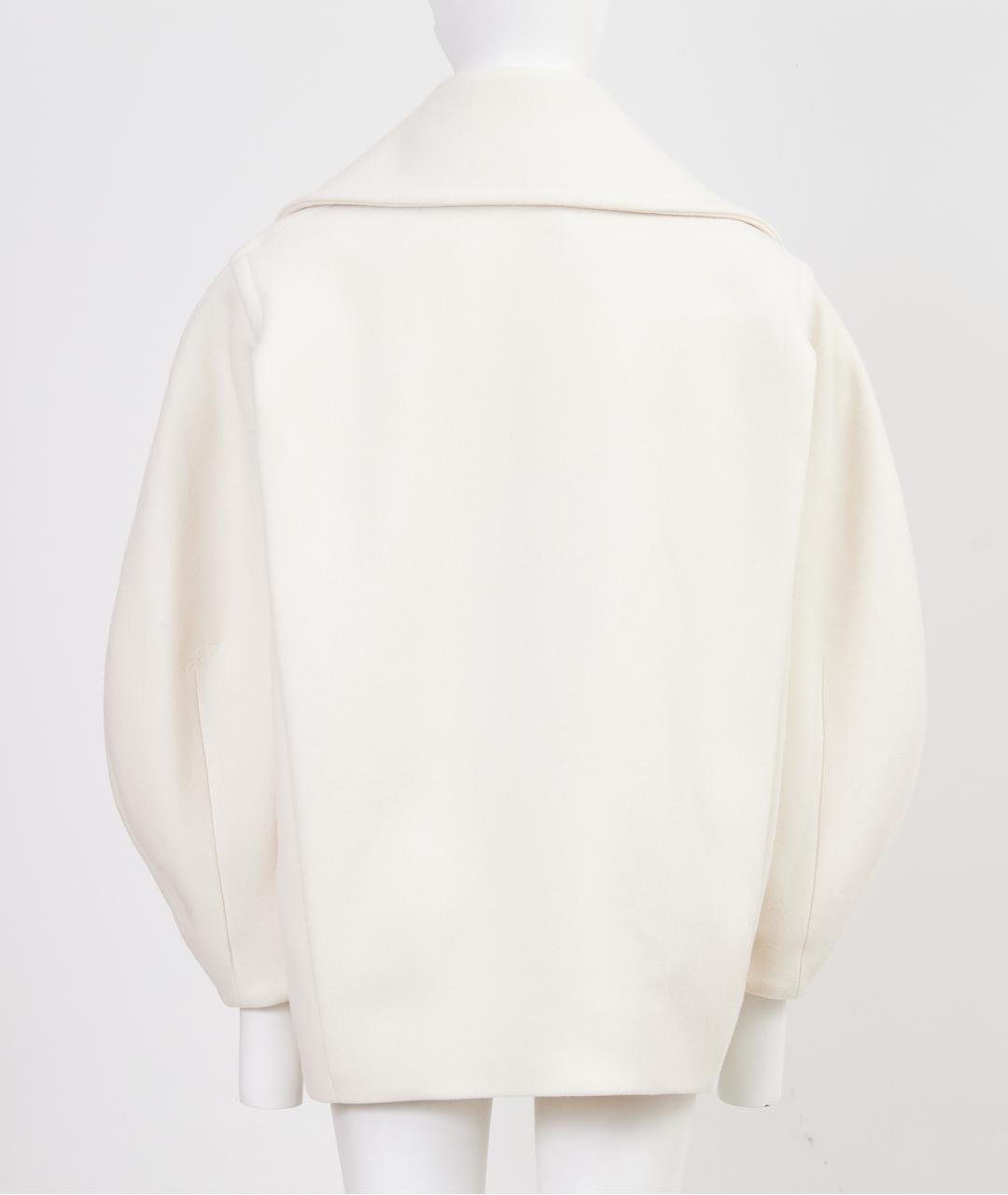 JACQUEMUS Белое шерстяное пальто, фото 2
