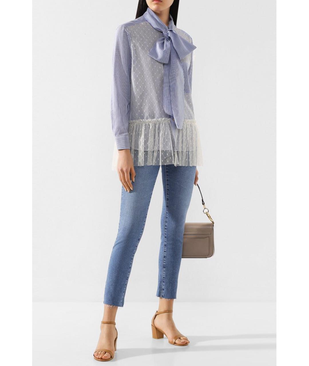 RED VALENTINO Мульти хлопковая рубашка, фото 3