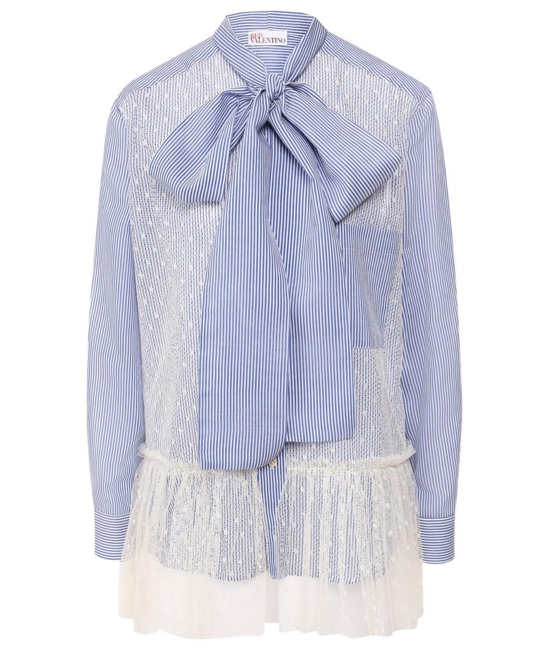 RED VALENTINO Мульти хлопковая рубашка, фото 1