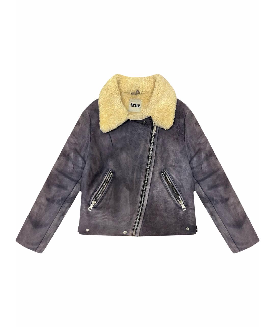 ACNE STUDIOS Антрацитовая замшевая дубленка, фото 1