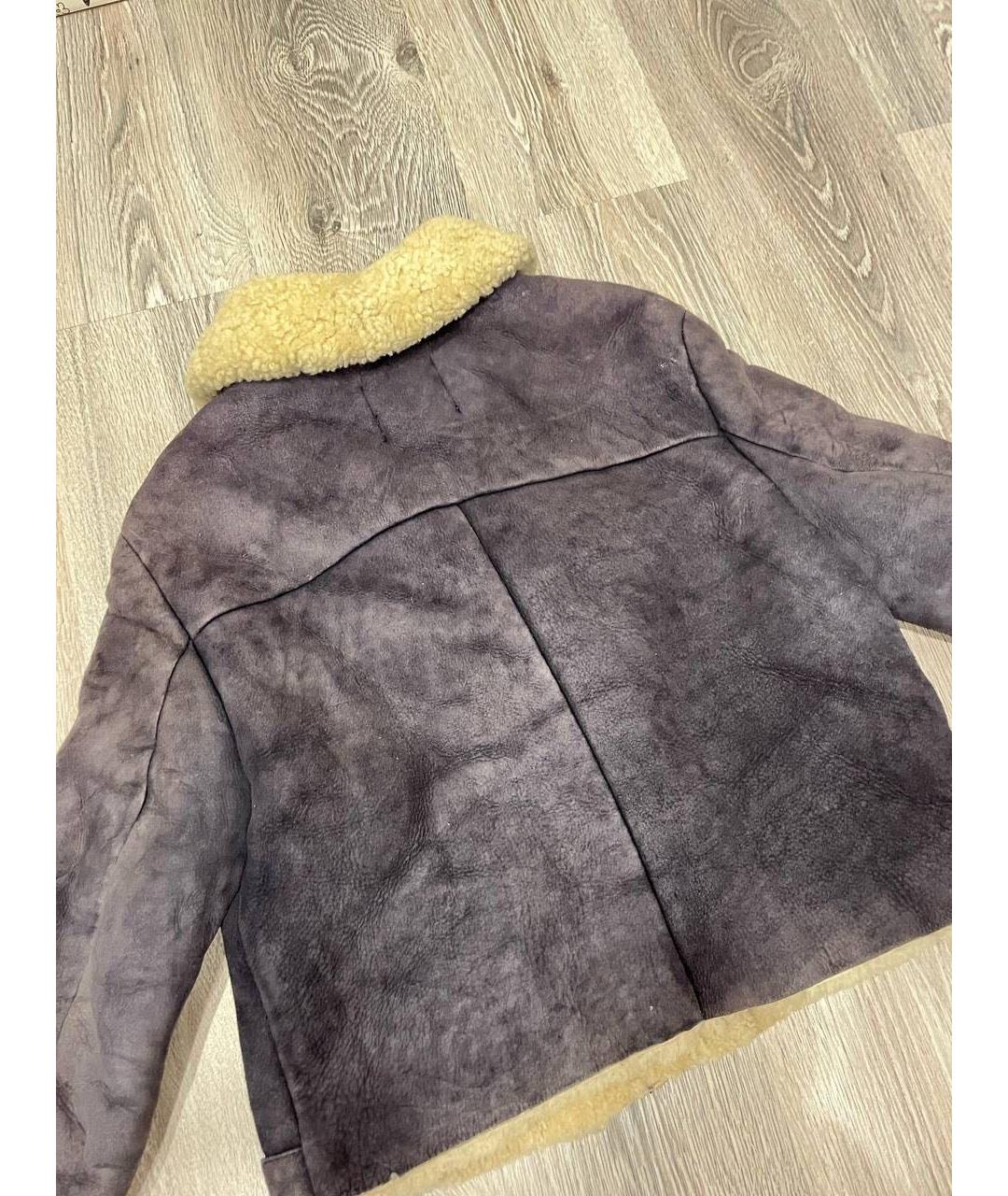 ACNE STUDIOS Антрацитовая замшевая дубленка, фото 2