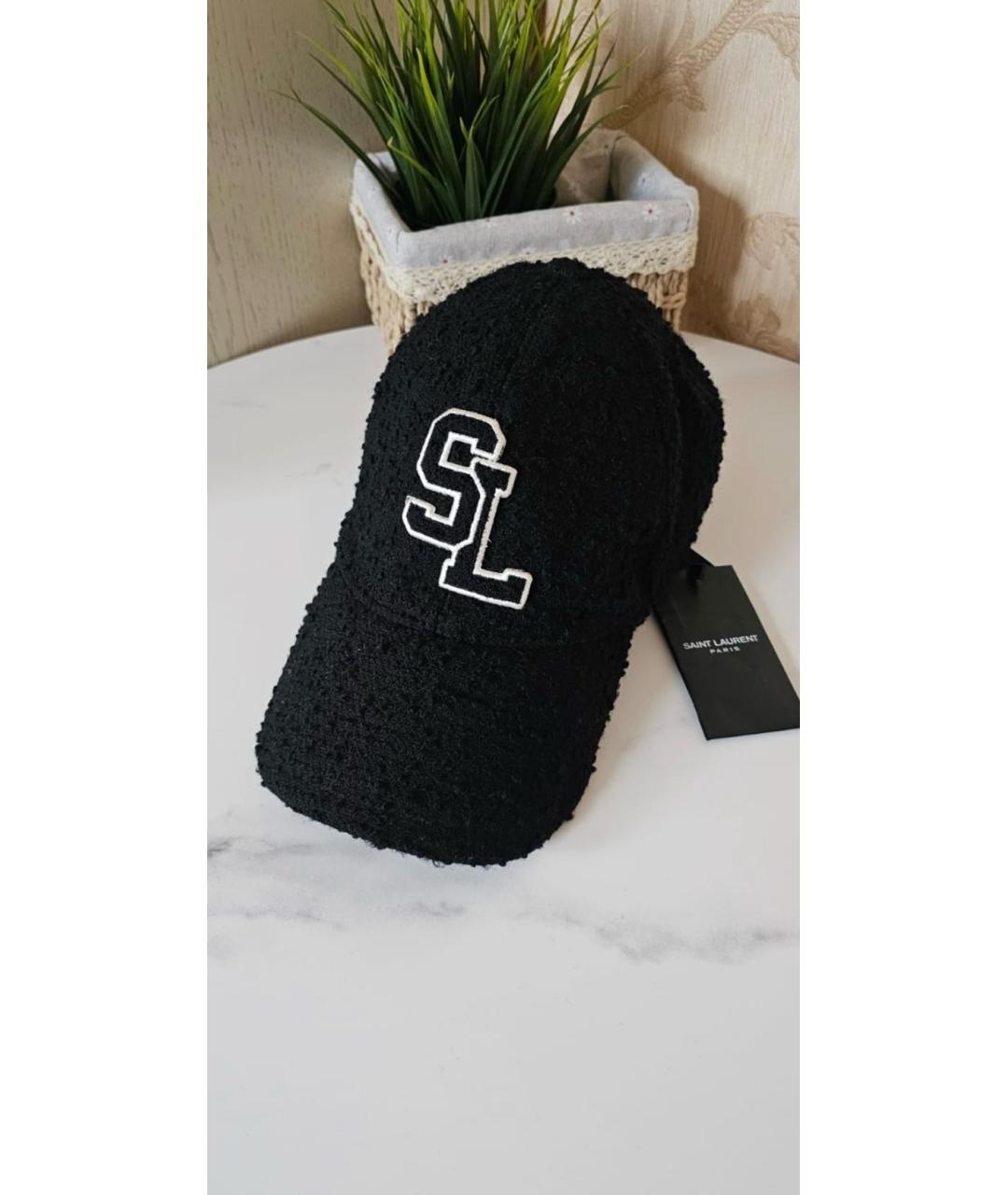 SAINT LAURENT Черная кепка, фото 2