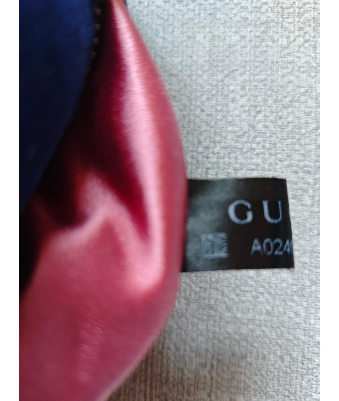 GUCCI Синяя бархатная сумка через плечо, фото 7