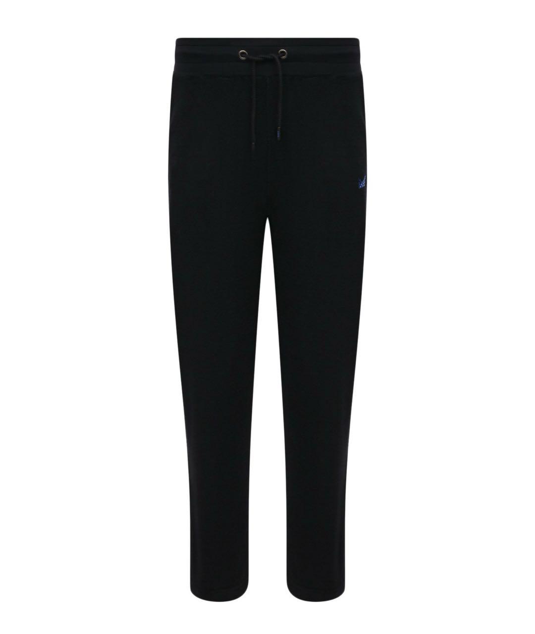 KITON Черные хлопко-эластановые повседневные брюки, фото 1