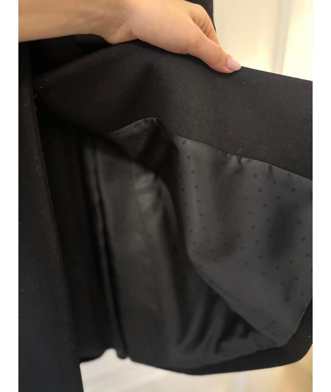 MIU MIU Черное хлопковое пальто, фото 4