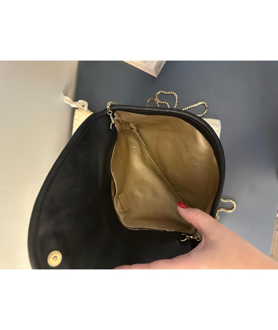 JIMMY CHOO Золотая кожаная сумка через плечо, фото 7