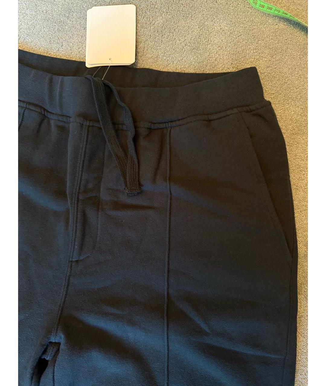 CORNELIANI Темно-синие хлопко-эластановые повседневные брюки, фото 3