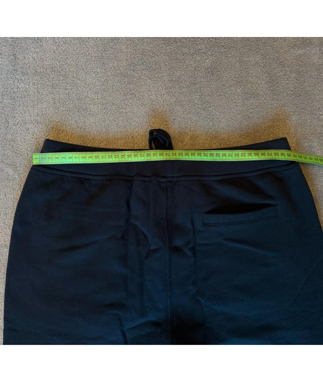 CORNELIANI Темно-синие хлопко-эластановые повседневные брюки, фото 5