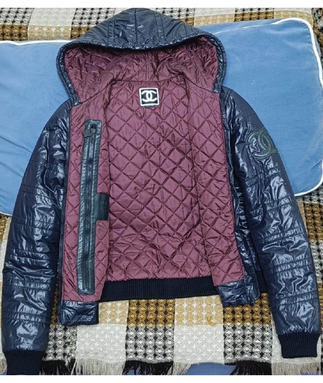 CHANEL Черная полиамидовая куртка, фото 2