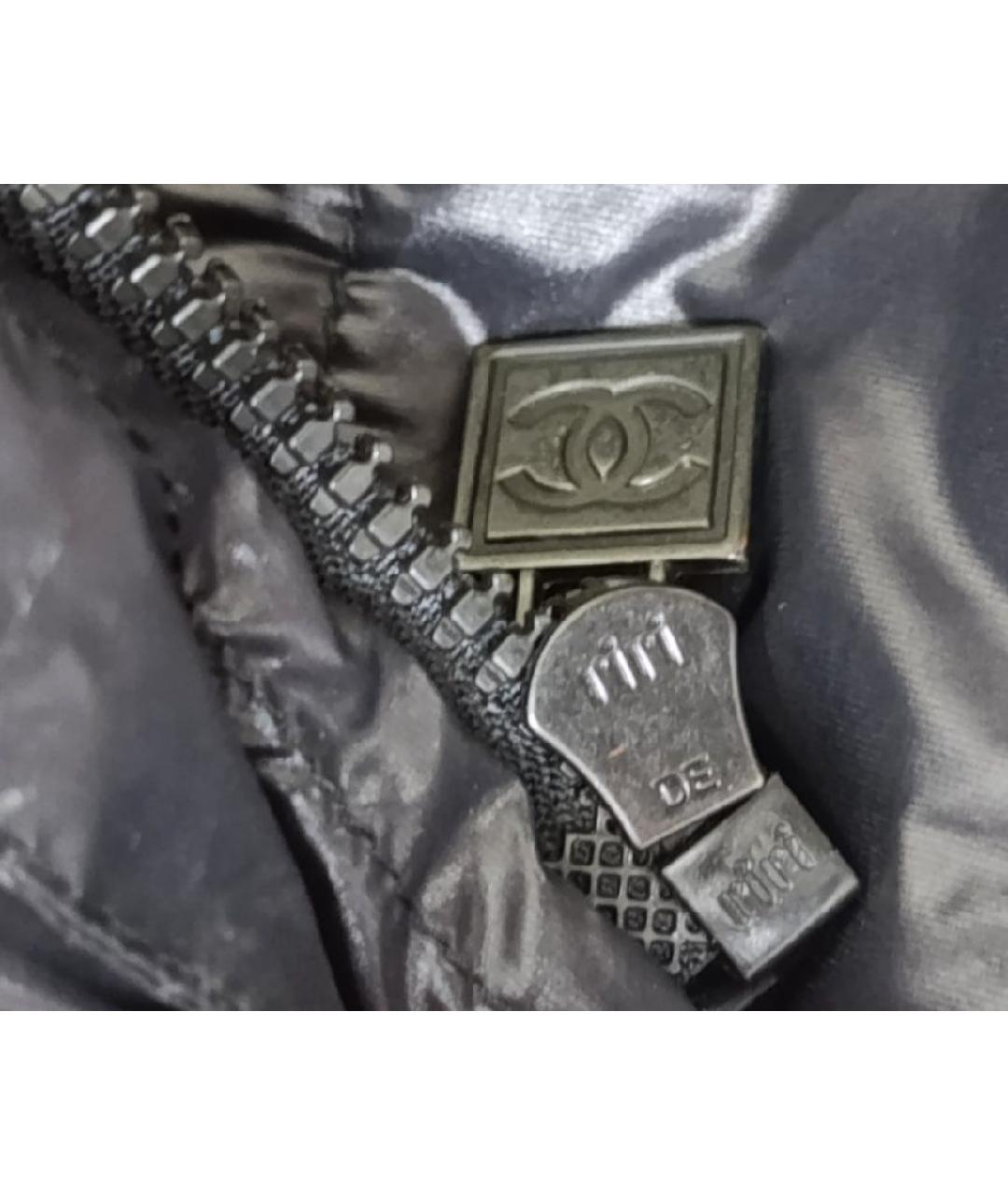 CHANEL Черная полиамидовая куртка, фото 6