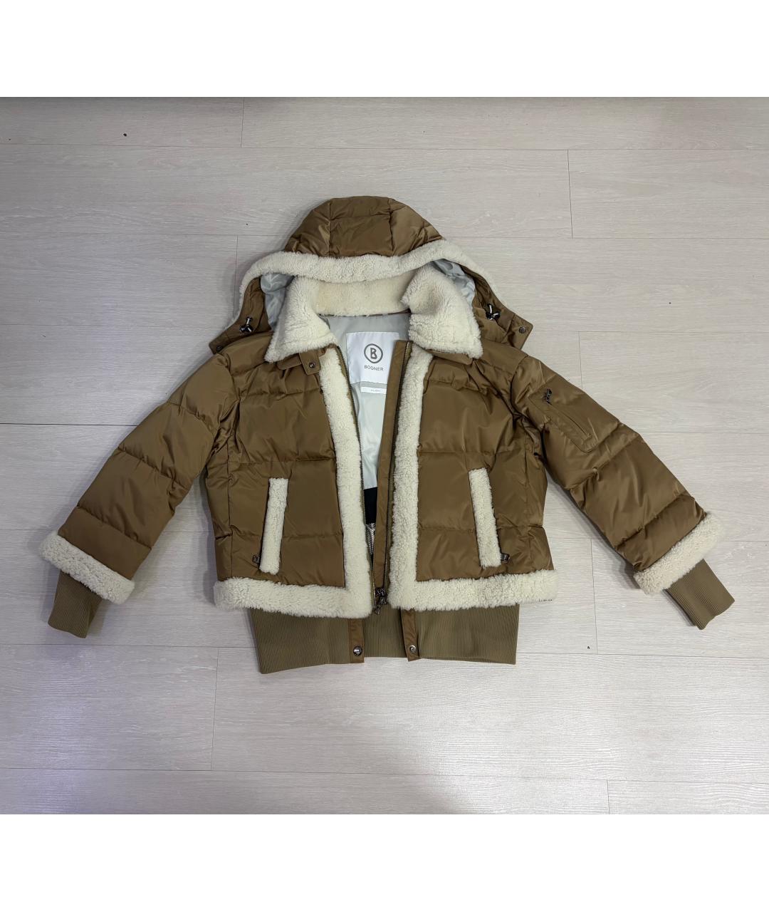 BOGNER Бежевая полиамидовая куртка, фото 9