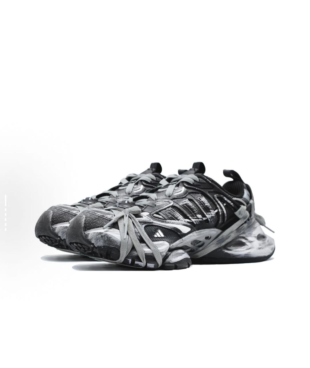 ADIDAS Антрацитовые низкие кроссовки / кеды, фото 3