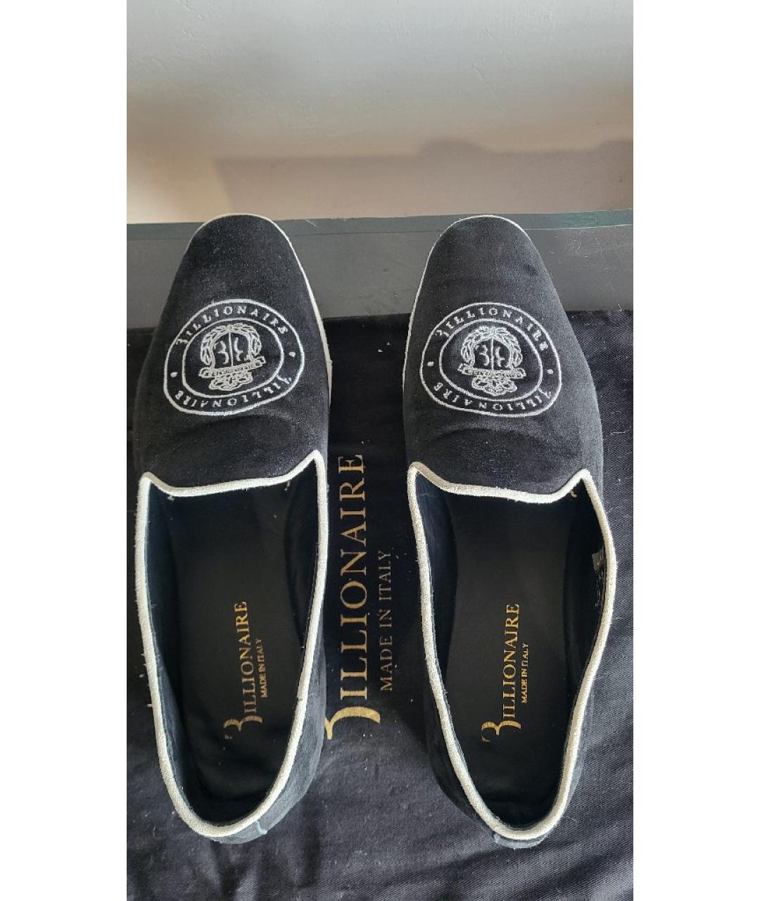 BILLIONAIRE Черные замшевые лоферы, фото 3