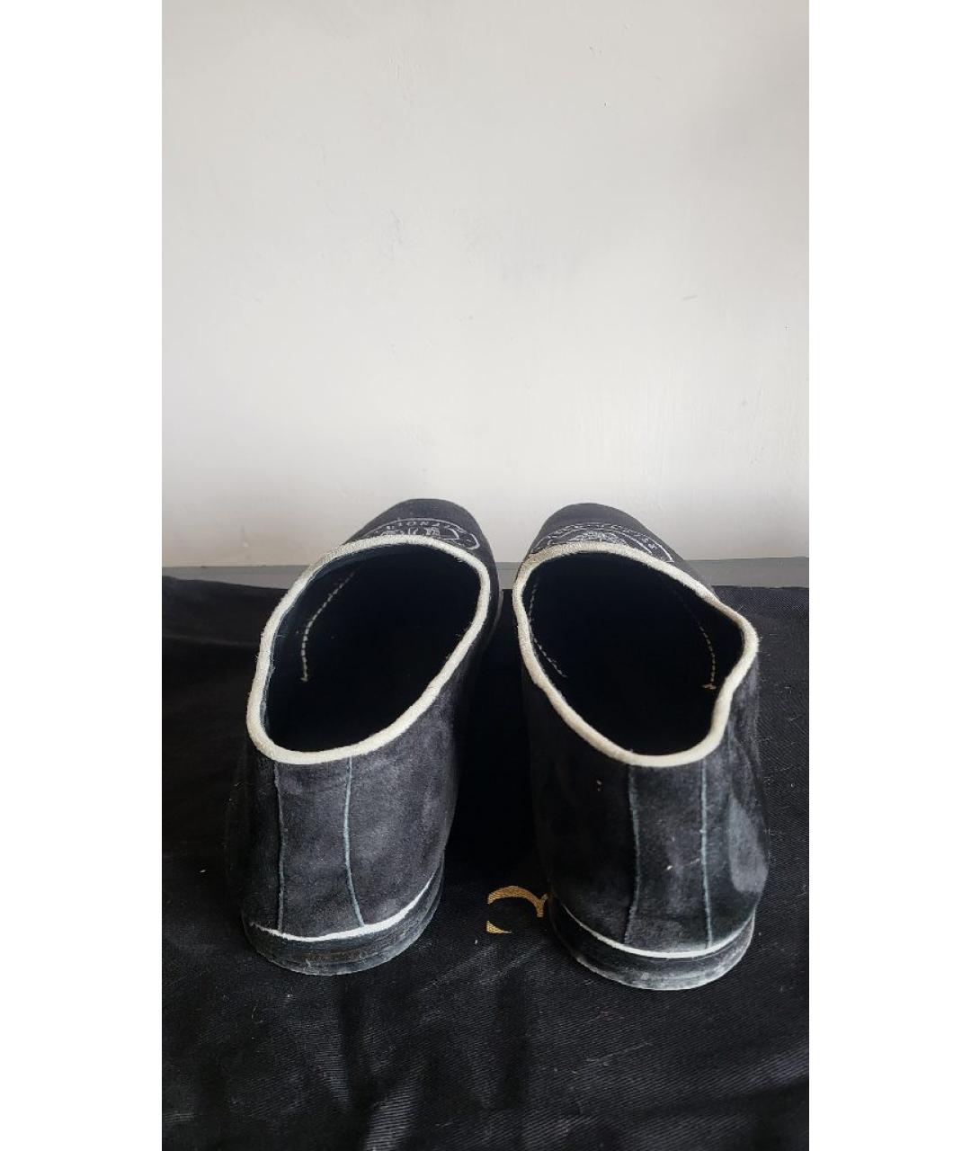 BILLIONAIRE Черные замшевые лоферы, фото 4