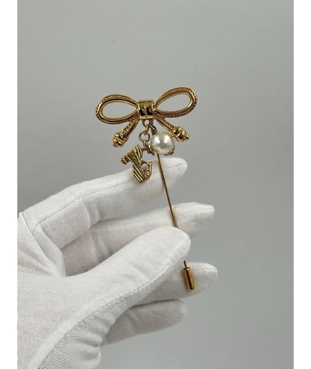 FERRAGAMO Золотая металлическая булавка / брошь, фото 4