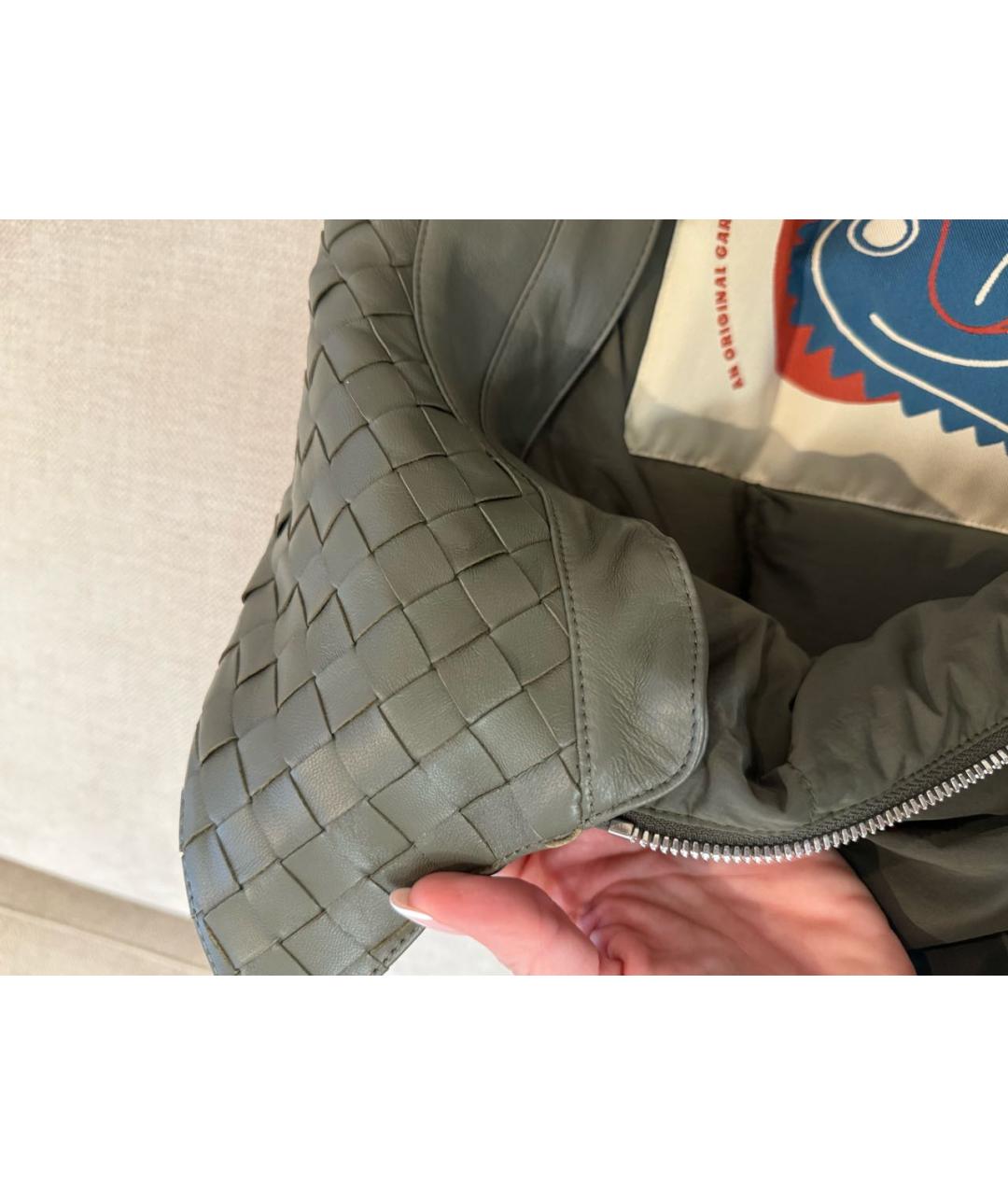 BOTTEGA VENETA Хаки полиэстеровая куртка, фото 7