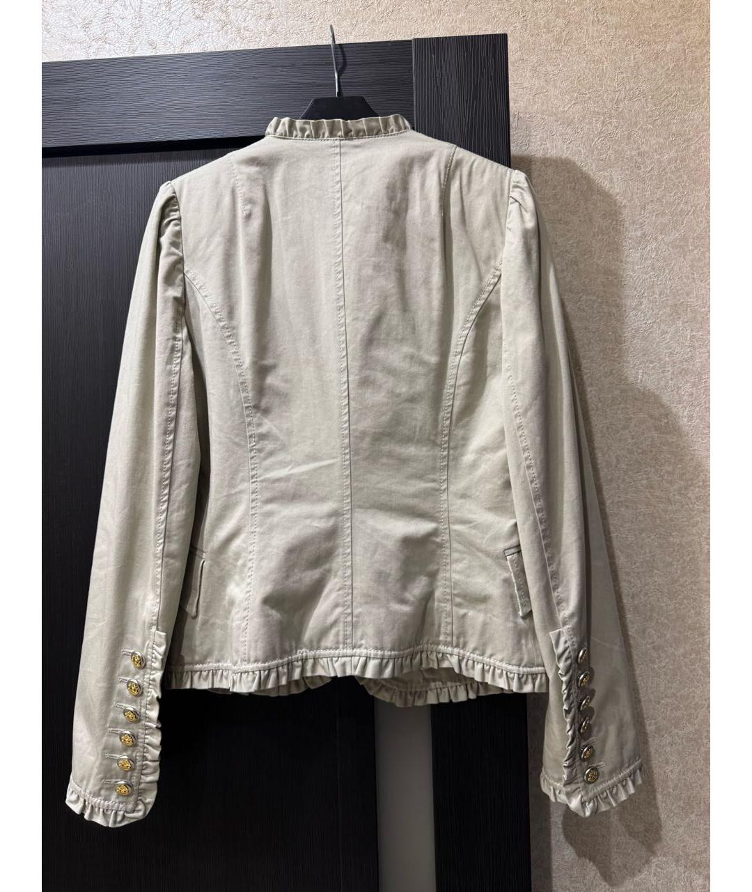 DOLCE&GABBANA Бежевый хлопковый костюм с брюками, фото 3