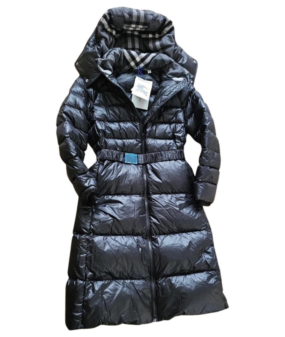 BURBERRY Темно-синий полиамидовый пуховик, фото 1