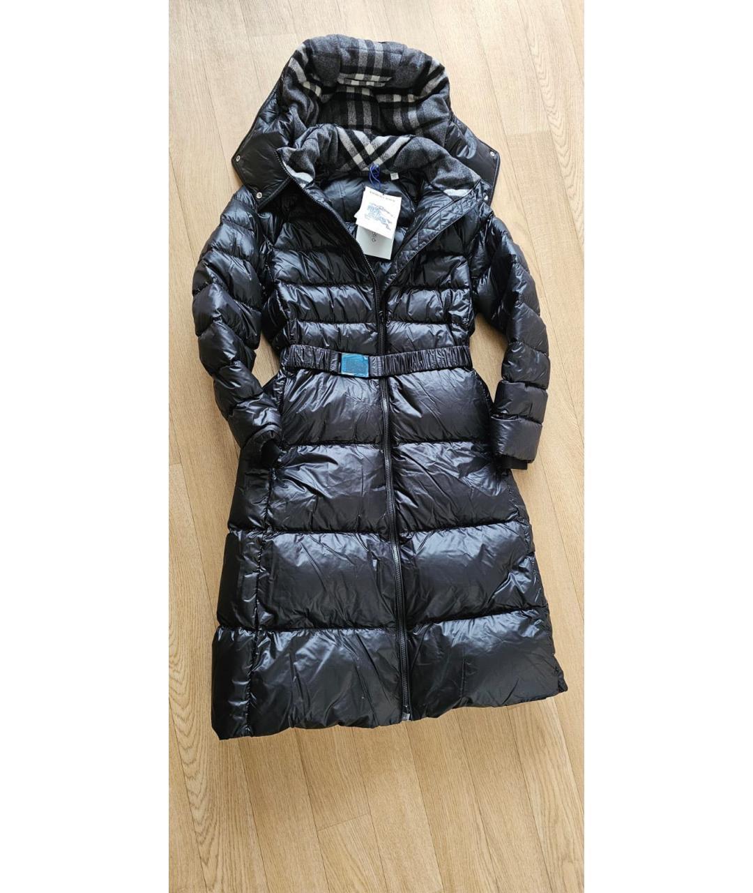 BURBERRY Темно-синий полиамидовый пуховик, фото 3