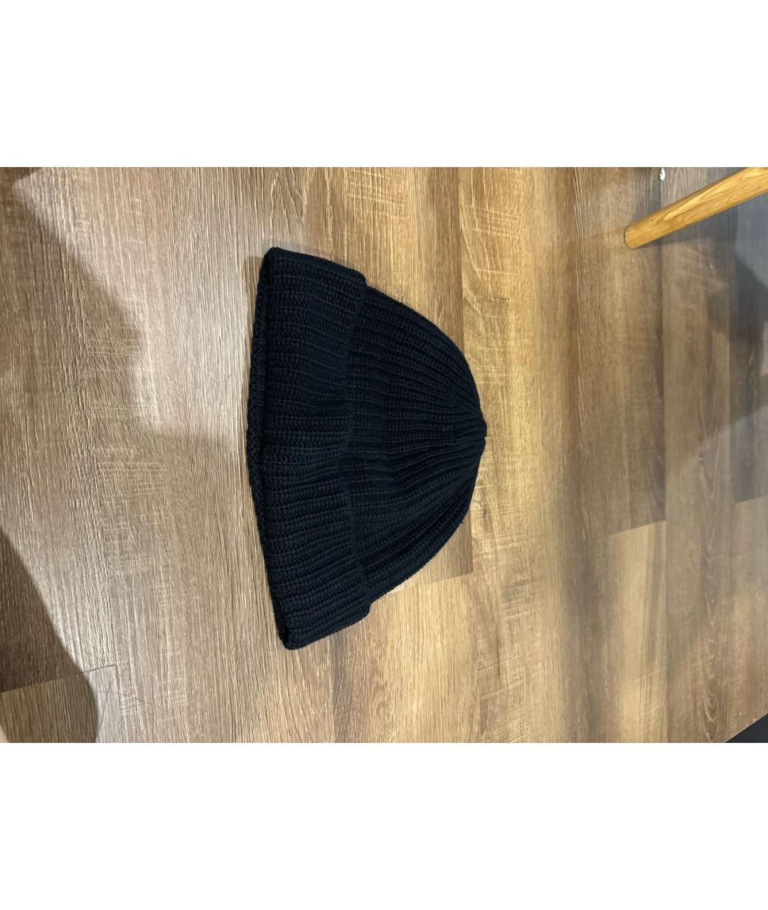 STONE ISLAND Черная шерстяная шапка, фото 2