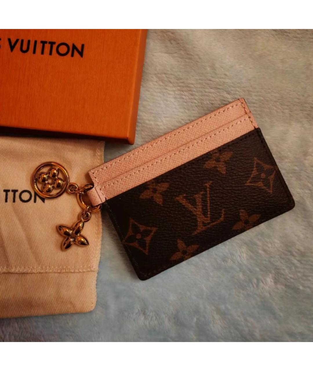 LOUIS VUITTON Коричневый кардхолдер, фото 2