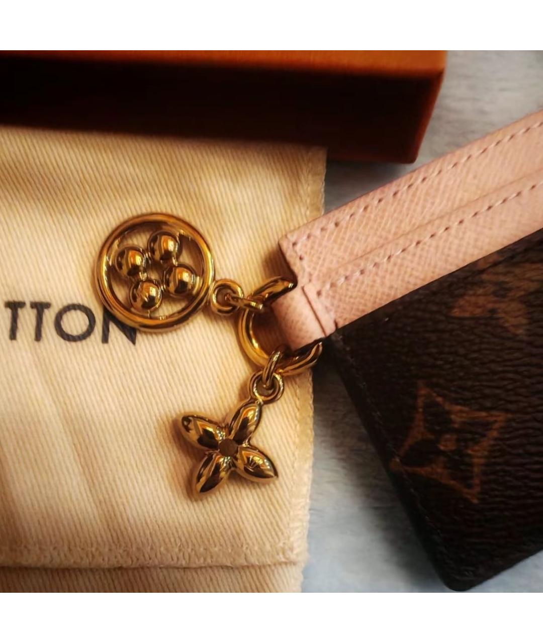 LOUIS VUITTON Коричневый кардхолдер, фото 3