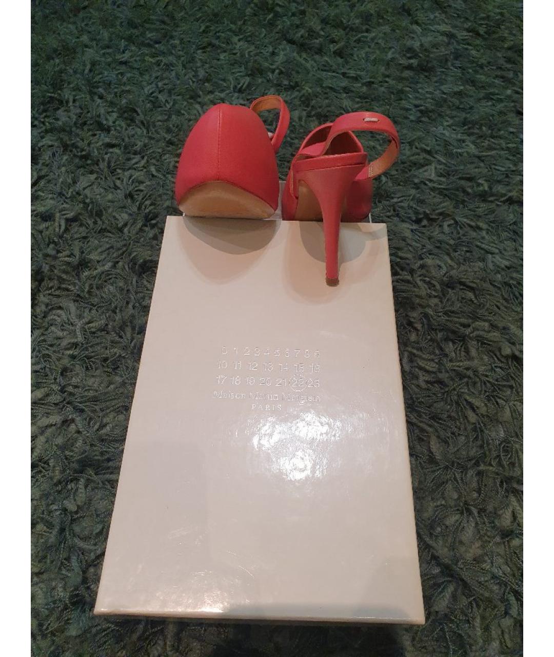 MAISON MARGIELA Розовые кожаные туфли, фото 2