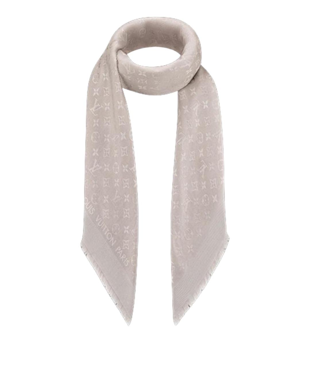LOUIS VUITTON Бежевый платок, фото 1