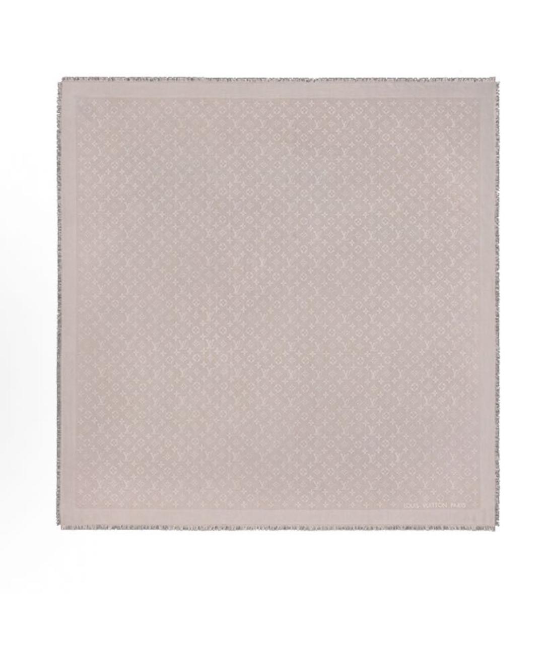 LOUIS VUITTON Бежевый платок, фото 2