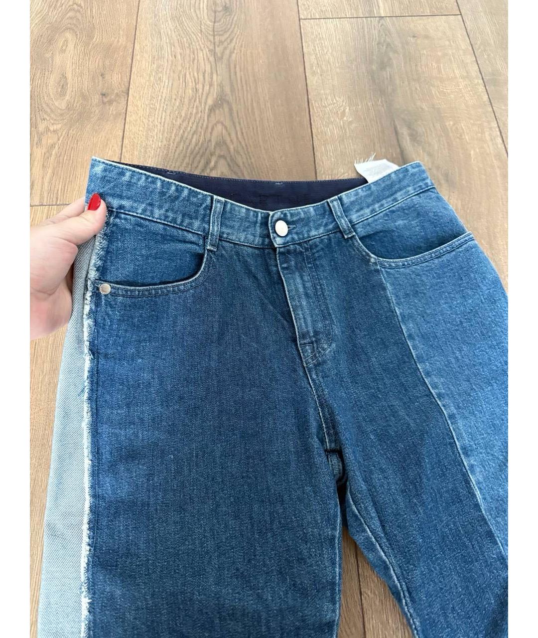 STELLA MCCARTNEY Голубые хлопковые прямые джинсы, фото 6