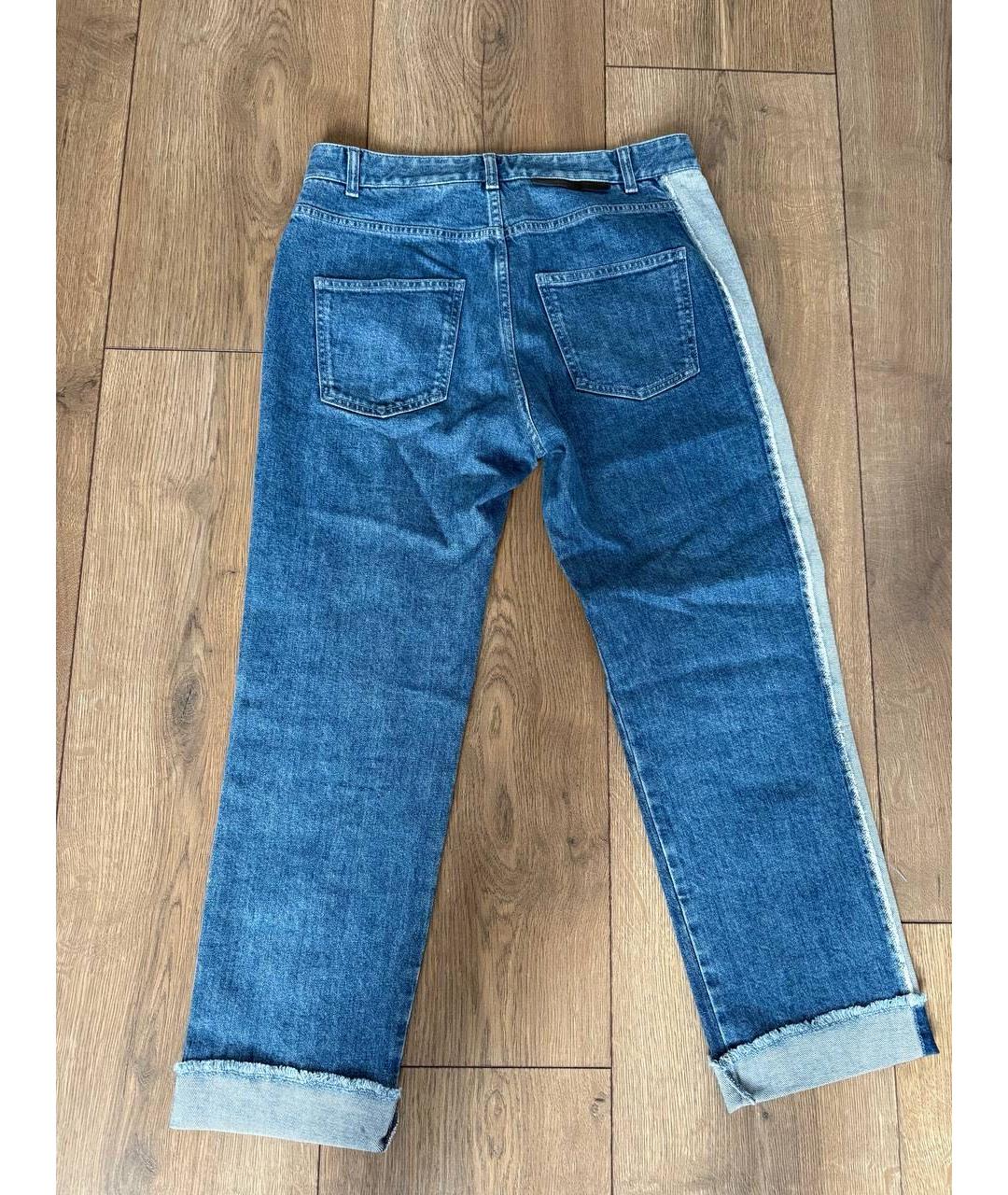 STELLA MCCARTNEY Голубые хлопковые прямые джинсы, фото 2