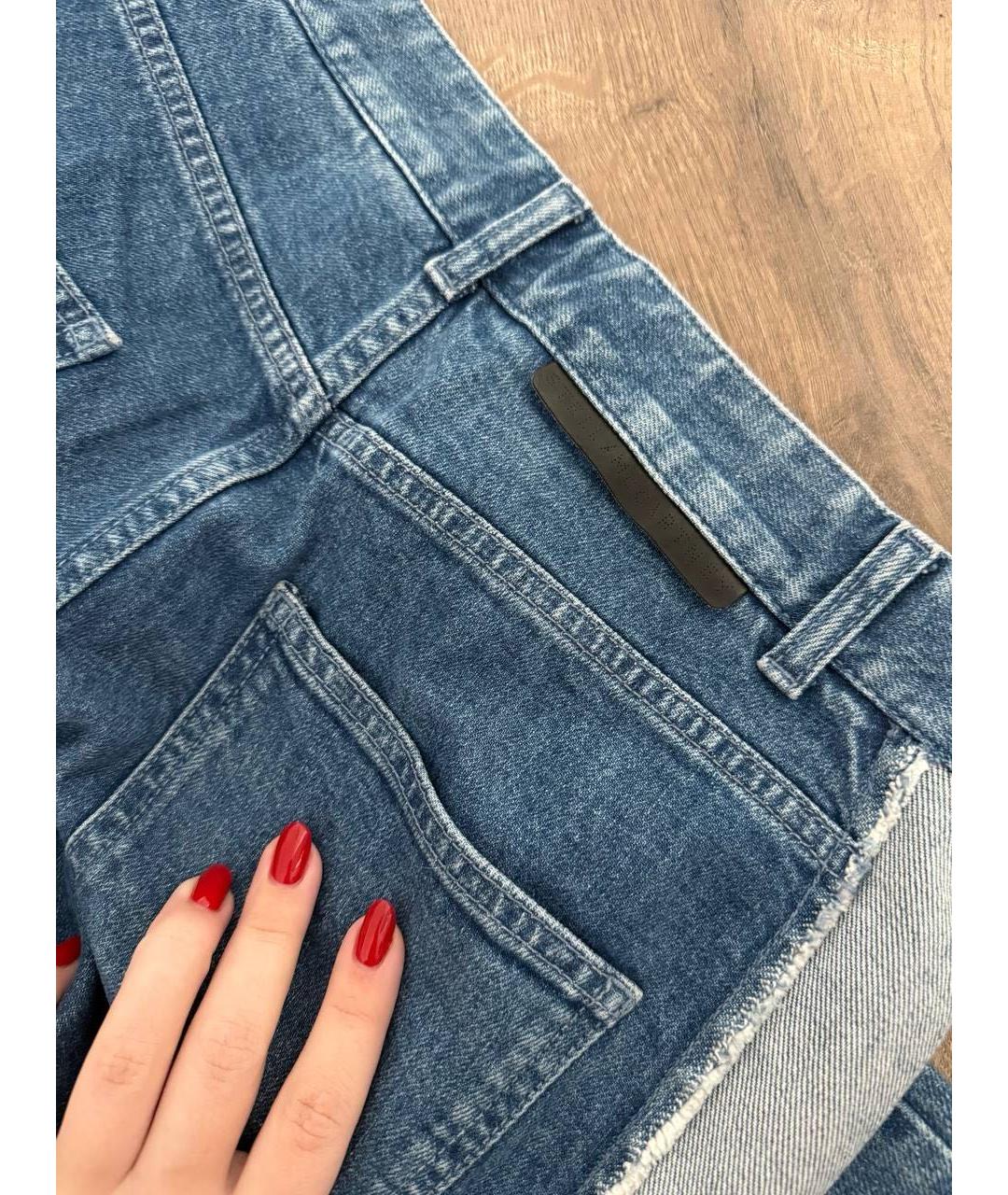STELLA MCCARTNEY Голубые хлопковые прямые джинсы, фото 8