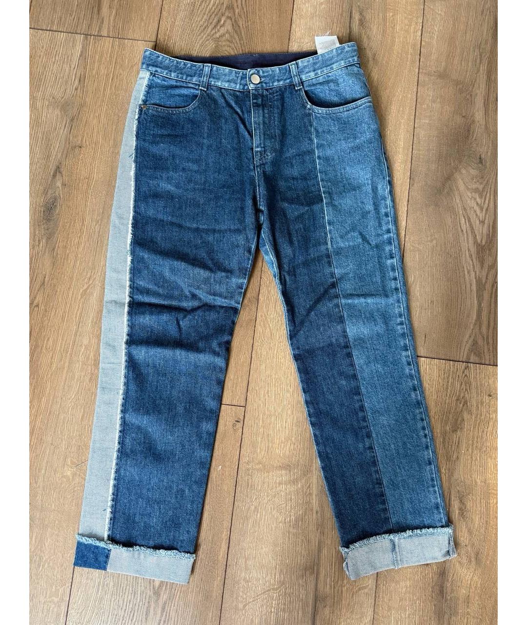 STELLA MCCARTNEY Голубые хлопковые прямые джинсы, фото 9