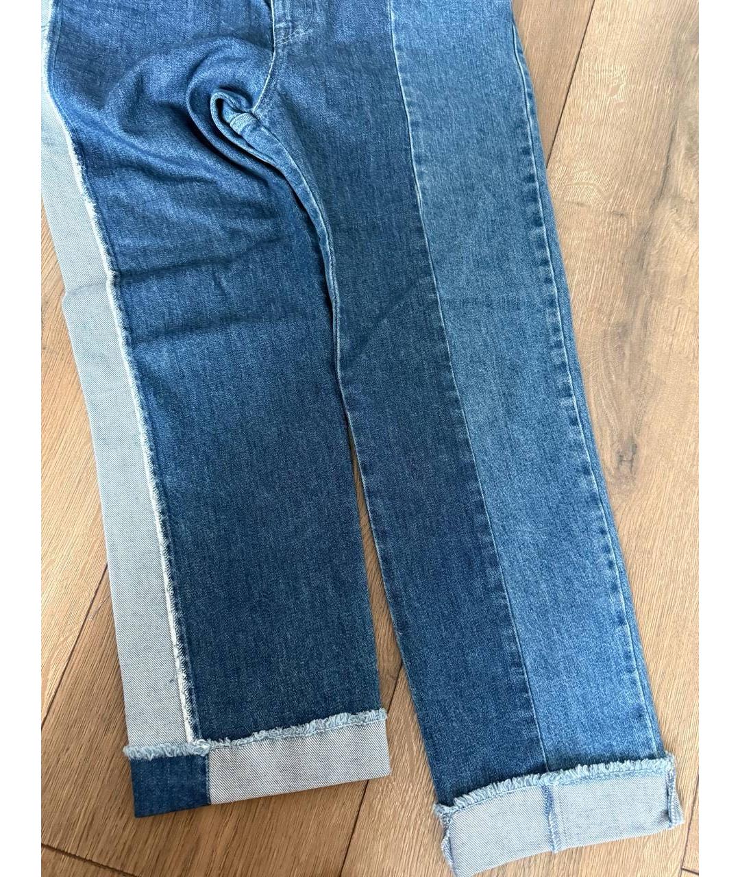 STELLA MCCARTNEY Голубые хлопковые прямые джинсы, фото 3