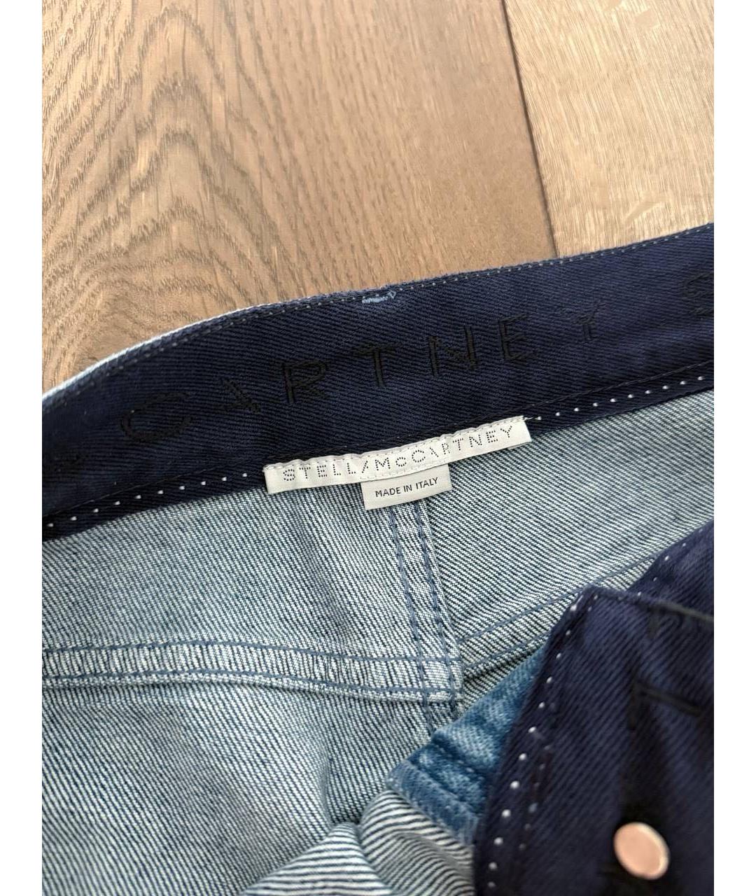 STELLA MCCARTNEY Голубые хлопковые прямые джинсы, фото 4