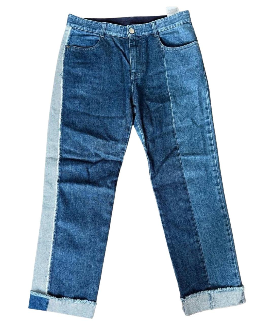 STELLA MCCARTNEY Голубые хлопковые прямые джинсы, фото 1