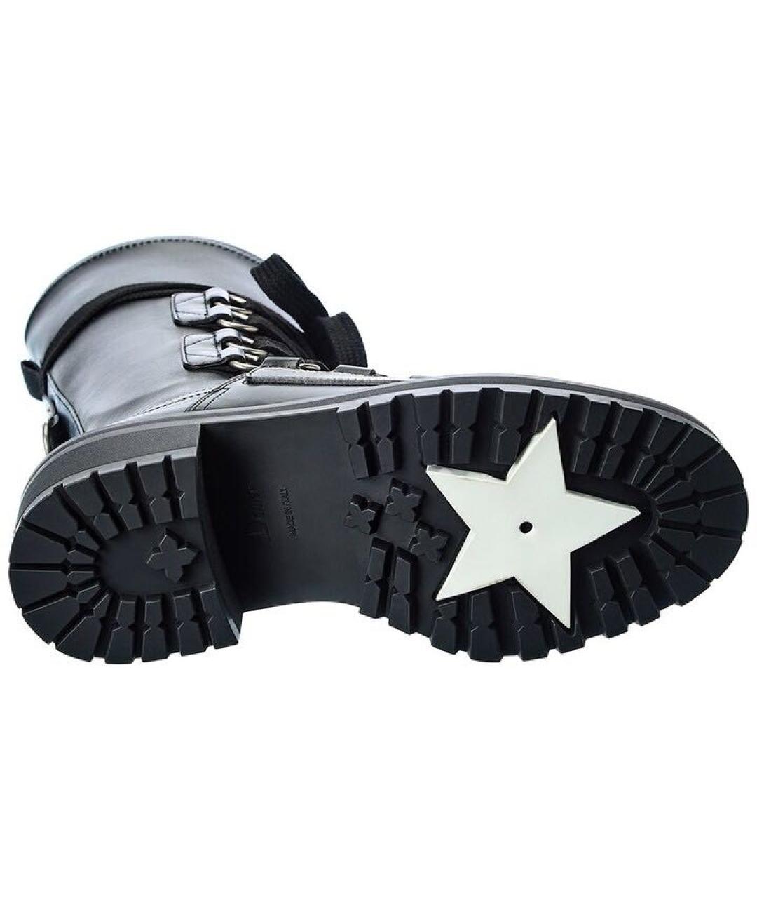 CHRISTIAN DIOR Черные кожаные ботинки, фото 3