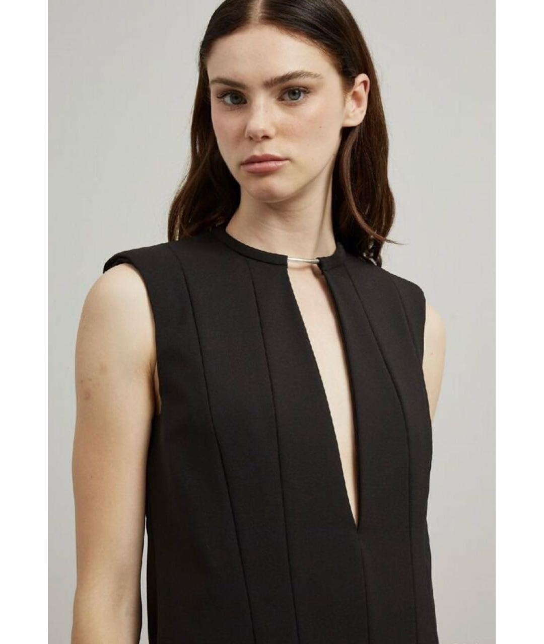 SPORTMAX Черное шерстяное платье, фото 4