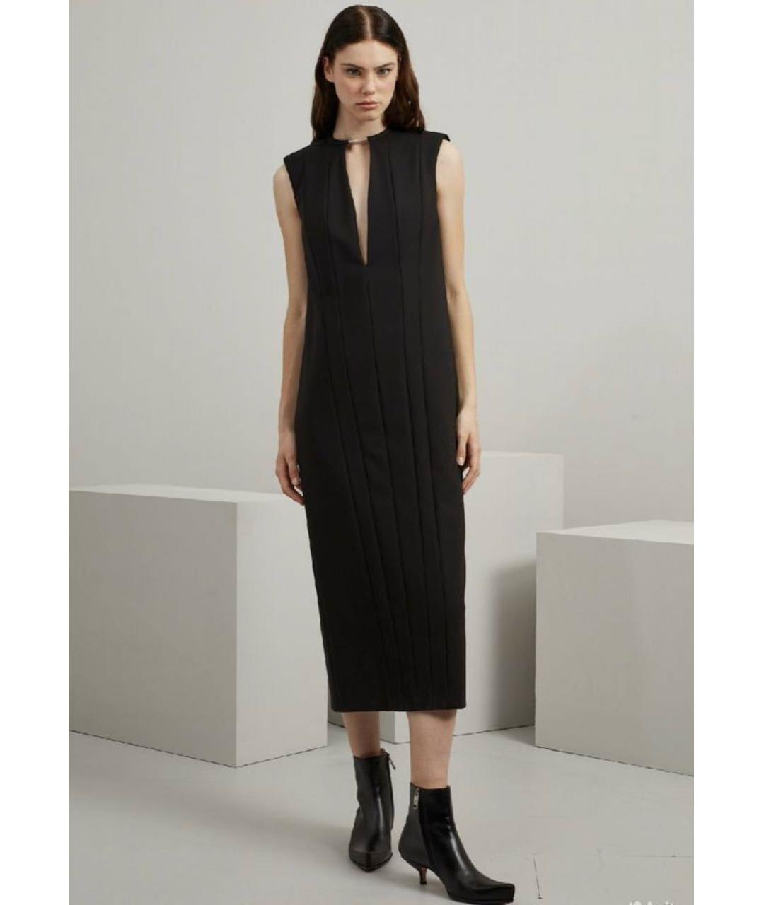 SPORTMAX Черное шерстяное платье, фото 2