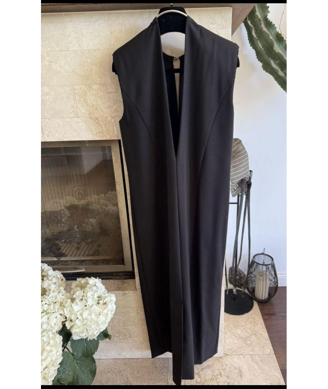 SPORTMAX Черное шерстяное платье, фото 5