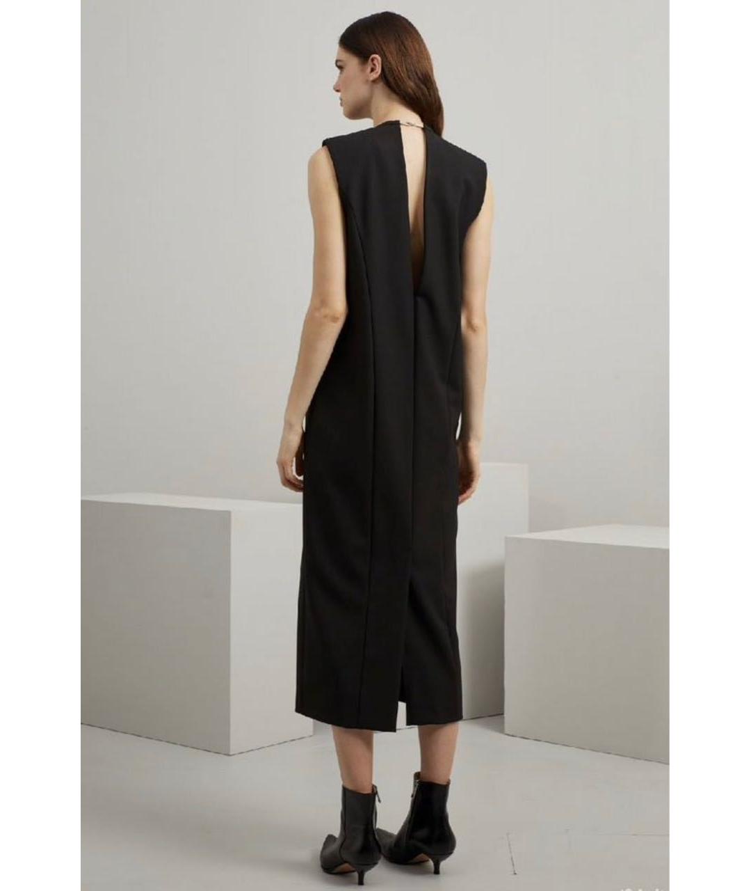 SPORTMAX Черное шерстяное платье, фото 3